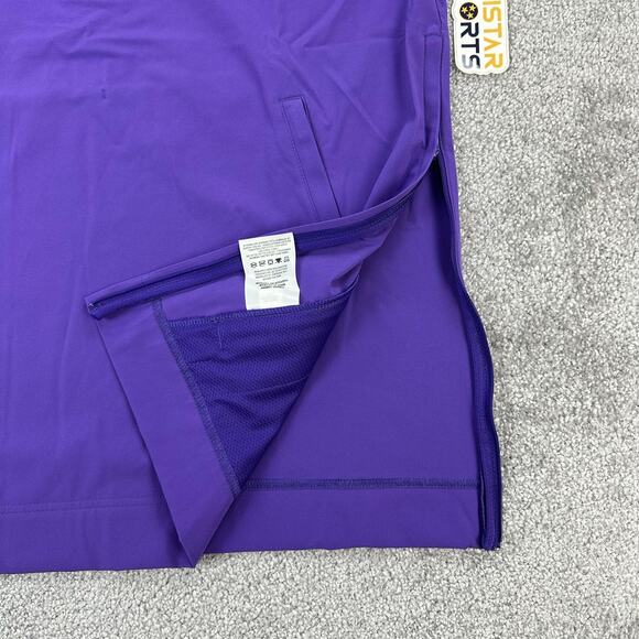 Nike Pullover Mens Small Purple 1/4 Zip Hooded Football Coaches Jacket FJ9548 - Picture 6 of 12